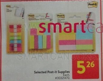 Walmart Selected Post-it Supplies offer