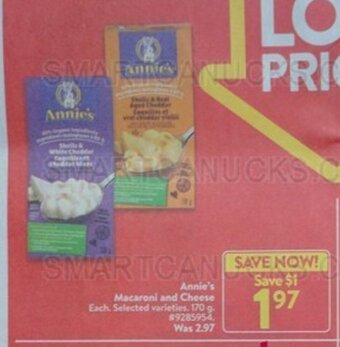 Walmart Annie's Macaroni and Cheese offer