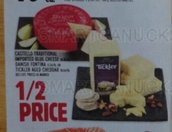 Metro CASTELLO TRADITIONAL IMPORTED BLUE CHEESE, DANISH FONTINA OR TICKLER AGED CHEDDAR offer