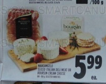 Metro MARCANGELO SLICED ITALIAN DELI MEAT OR BOURSIN CREAM CHEESE offer