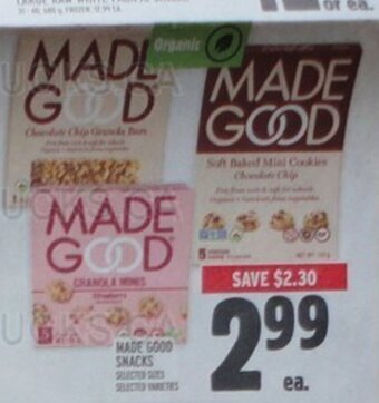Metro MADE GOOD SNACKS offer