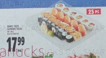 Metro FAMILY PACK SUPREME SUSHI offer