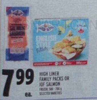 Metro HIGH LINER FAMILY PACKS OR IOF SALMON offer