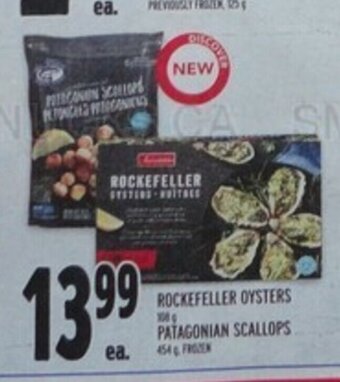 Metro ROCKEFELLER OYSTERS OR PATAGONIAN SCALLOPS offer