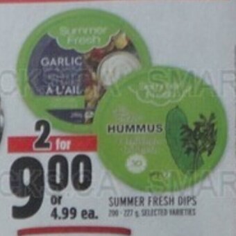 Metro SUMMER FRESH DIPS offer
