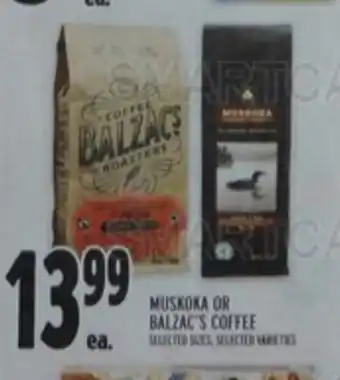 Metro MUSKOKA OR BBALZAC'S COFFEE offer