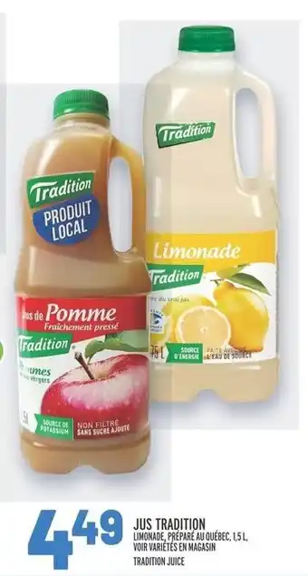 Metro JUS TRADITION offer