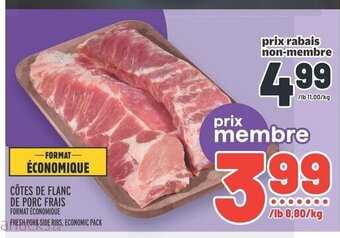 Metro CÔTES DE FLANC DE PORC FRAIS offer