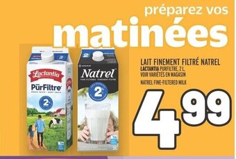 Metro LAIT FINEMENT FILTRÉ NATREL offer
