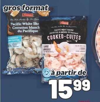 Metro Irresistibles Pacific White Shrimp Crevetes blanches du Pacifique offer