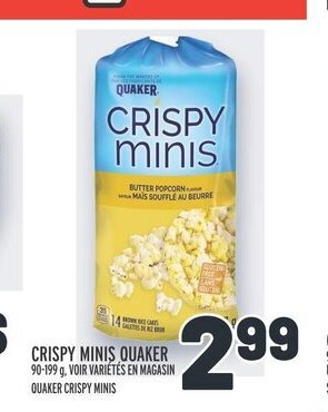 Metro CRISPY MINIS QUAKER offer