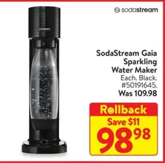 Walmart Sodastream gaia sparkling water maker offer