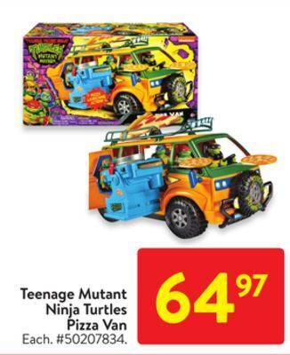 Walmart Teenage mutant ninja turtles pizza van offer