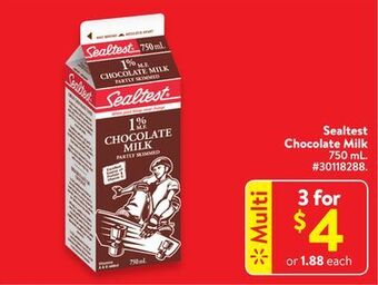 Walmart Sealtest chocolate milk offer