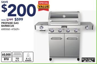 Lowe's Monument propane gas barbecue offer
