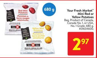 Walmart Your fresh market mini red or yellow potatoes offer