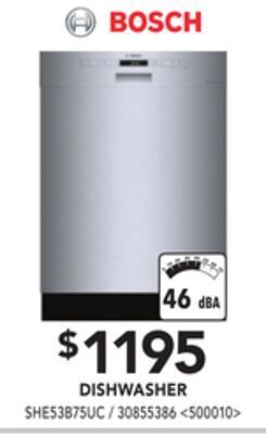 Lowe's Bosch dishwasher offer
