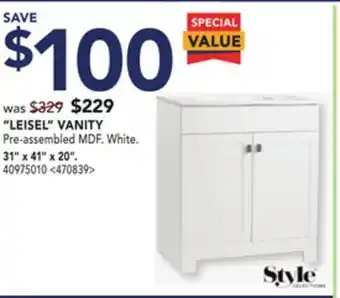 Lowe's Leisel vanity offer