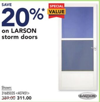Larson storm doors