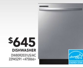 Lowe's Samsung dishwasher offer