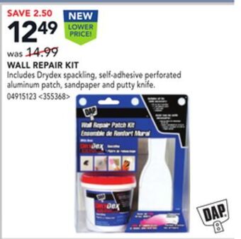 Lowe's Dap wall repair kit offer