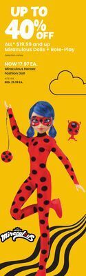 Toys R us Miraculous heroez fashion doll offer