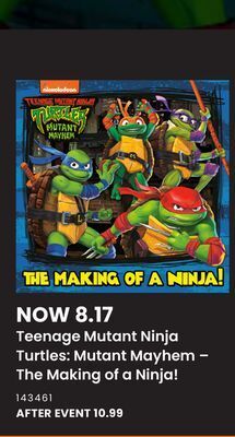 Toys R us Teenage mutant ninja turtles: mutant mayhem – the making of a ninja! offer