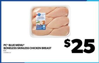 Real Canadian Superstore Pc® blue menu® boneless skinless chicken breast, 6's offer