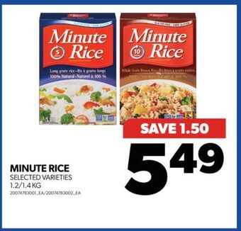 Real Canadian Superstore Minute rice, 1.2/1.4 kg offer