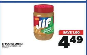 Real Canadian Superstore Jif peanut butter, 1 kg offer