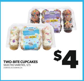 Real Canadian Superstore Two-bite cupcakes, 12's offer
