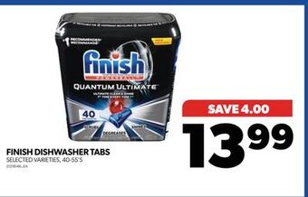 Real Canadian Superstore Finish dishwasher tabs, 40-55's offer