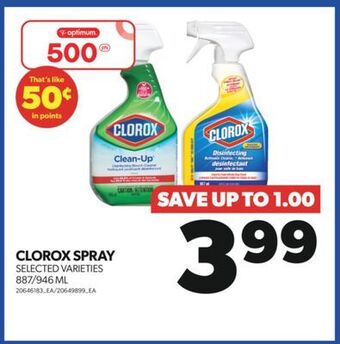 Real Canadian Superstore Clorox spray, 887/946 ml offer