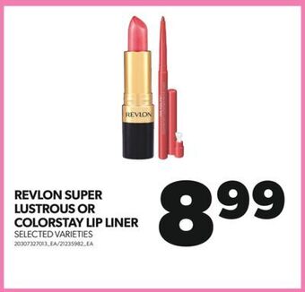 Real Canadian Superstore Revlon super lustrous or colorstay lip liner offer