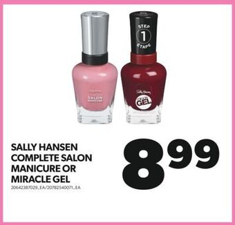 Real Canadian Superstore Sally hansen complete salon manicure or miracle gel offer