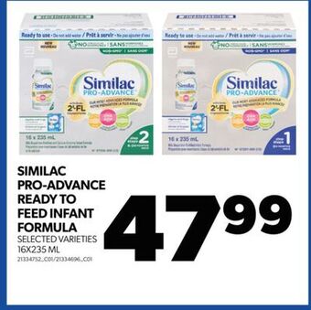 Real Canadian Superstore Similac pro-advance ready to feed infant formula, 16x235 ml offer