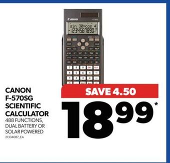 Real Canadian Superstore Canon f-570sg scientific calculator offer