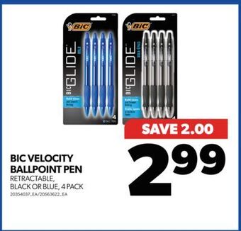 Real Canadian Superstore Bic velocity ballpoint pen, 4 pack offer