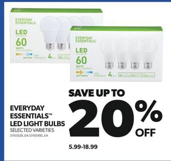 Real Canadian Superstore Everyday essentials™ led light bulbs offer