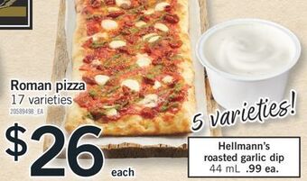 Fortinos Roman pizza offer