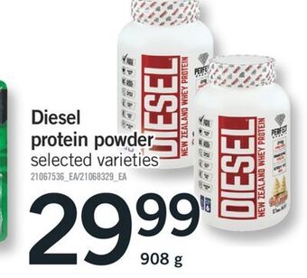 Fortinos Diesel protein powder, 908 g offer
