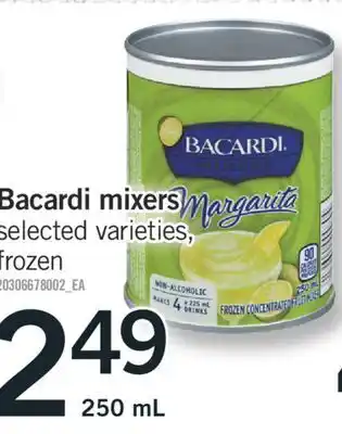 Fortinos Bacardi mixers, 250 ml offer