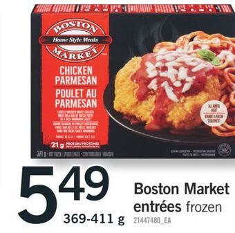 Fortinos Boston market entrées, 369-411 g offer