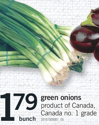 Fortinos Green onions offer