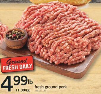 Fortinos Fresh ground pork offer