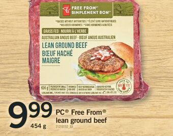 Fortinos Pc® free from® lean ground beef, 454 g offer