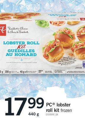 Fortinos Pc® lobster roll kit, 440 g offer