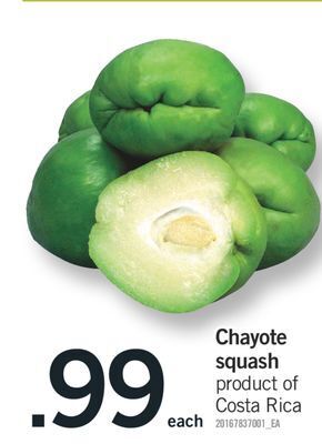 Fortinos Chayote squash offer