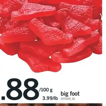 Fortinos Big foot, 3.99/lb offer