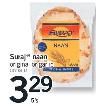 Fortinos Suraj® naan, 5's offer